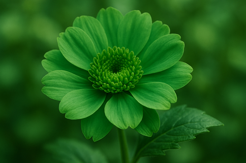 green flower